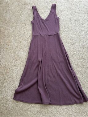 a new day Mauve Purple V‑Neck Midi Dress